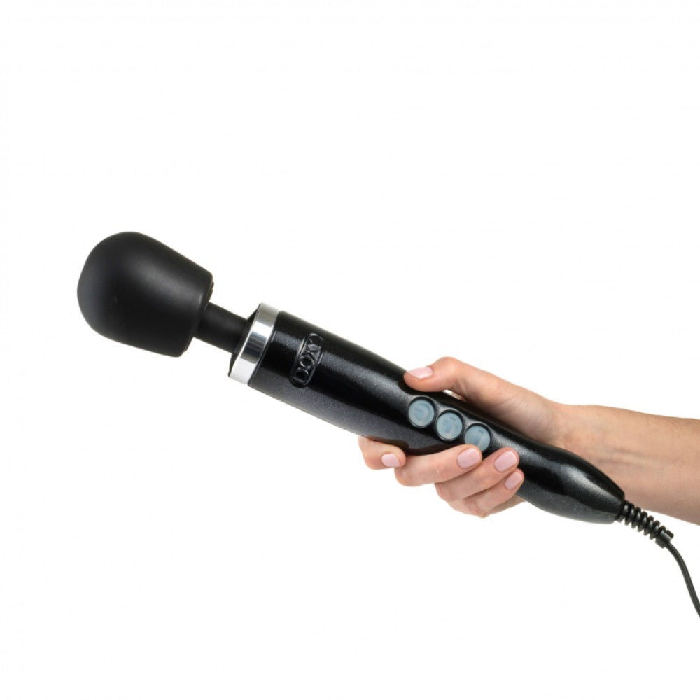 Doxy Die Cast Metal Döküm Magic Wand Massager Masaj Aleti Vibratör-Black