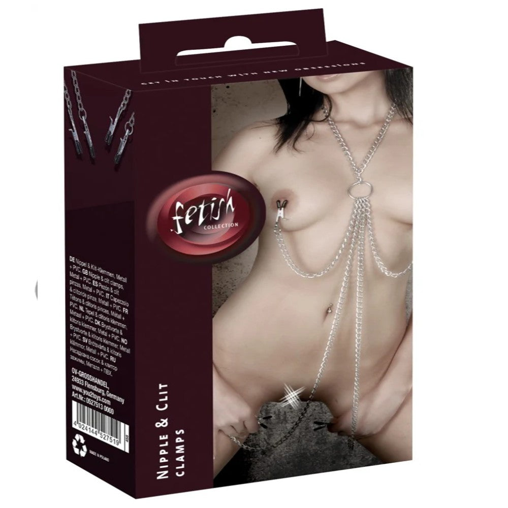 Fetish Collection Nipple Clit Clamps Göğüs Ucu ve Vajinal Clamps