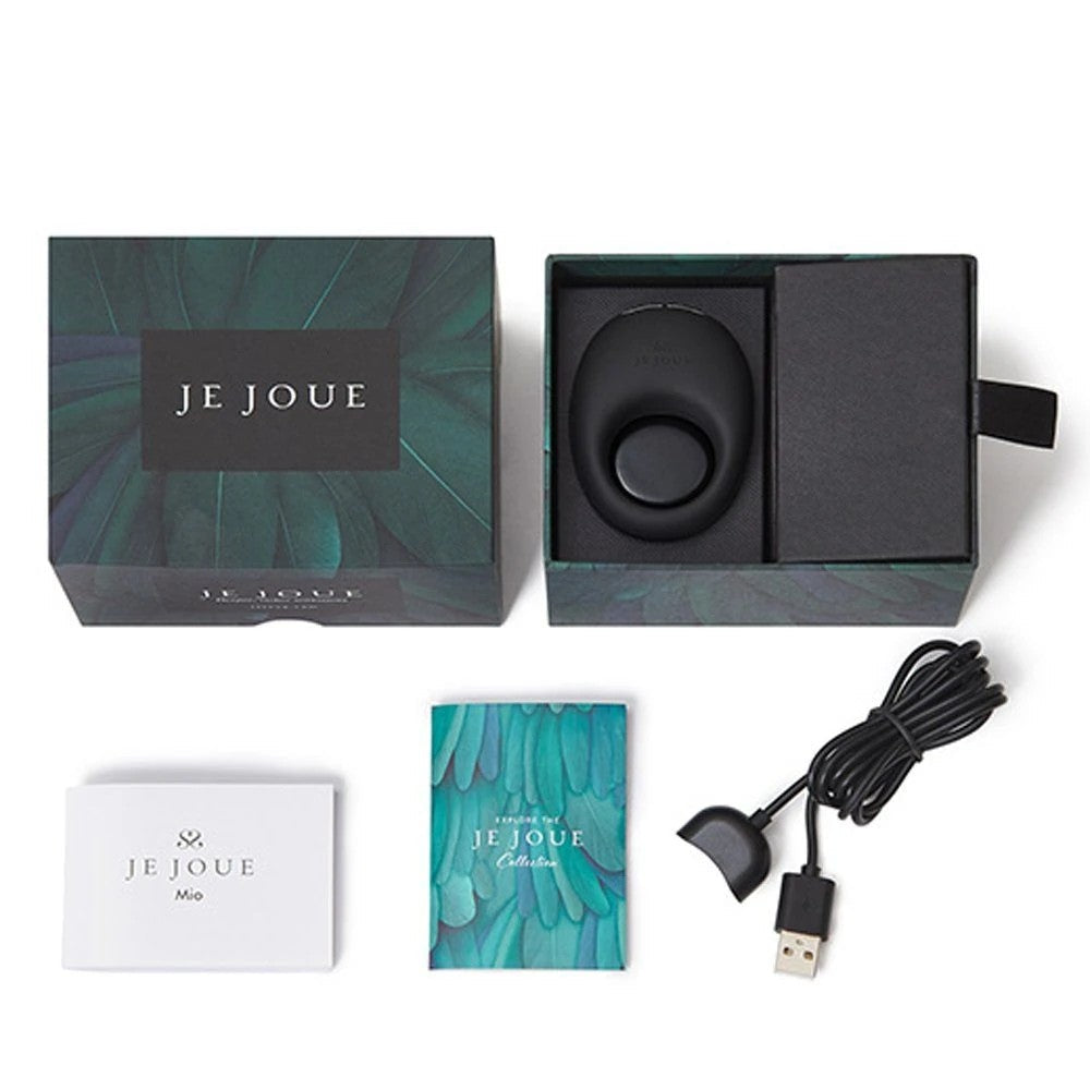 Je Joue Mio Titreşimli Usb Şarjlı Penis Halkası Black