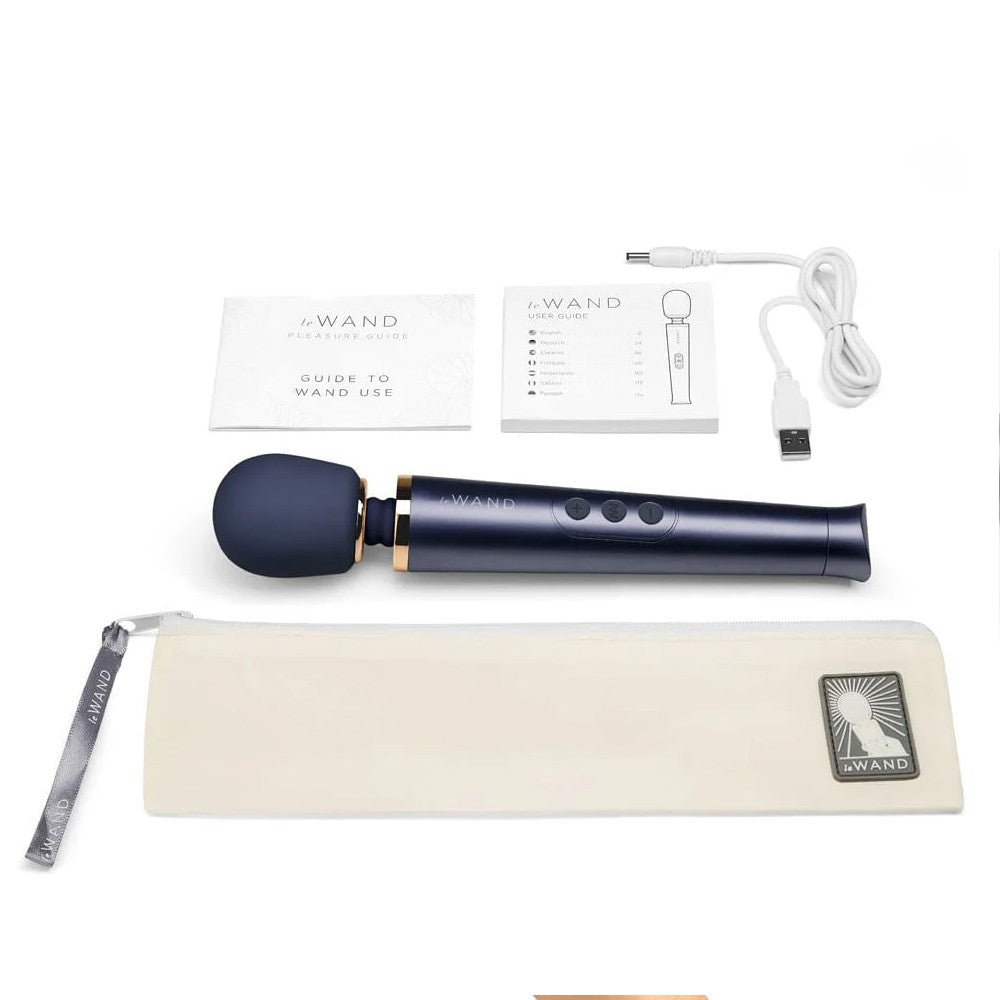 Le Wand Petite Rechargeable Massager Şarjlı Masaj Aleti-Navy