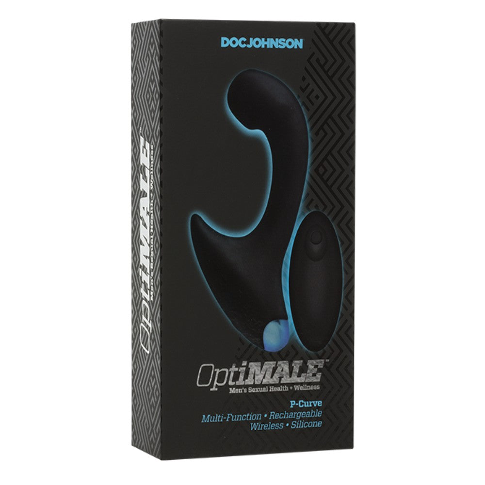 Doc Johnson OptiMALE P-Curve Uzaktan Kumandalı Prostate Massager Vibratör