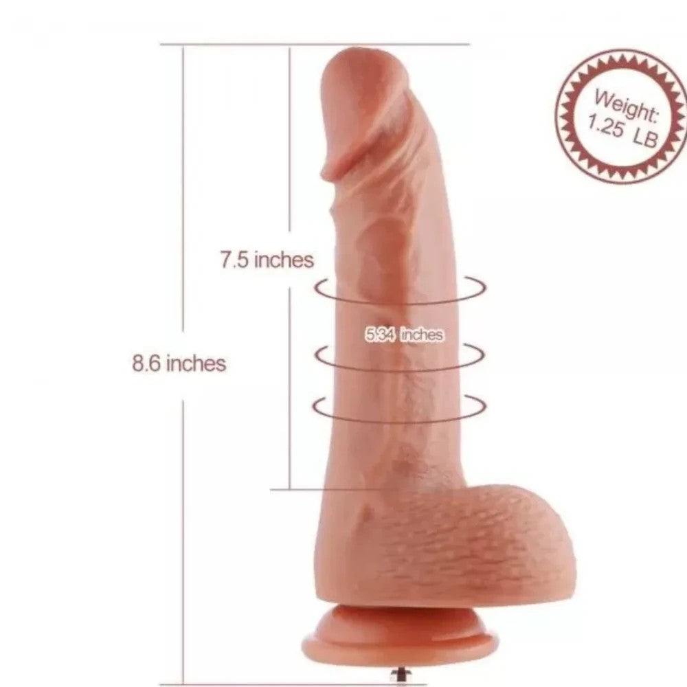 Hismith Premium Sex Machine 8 İnc Natural Doku Realistik Penis
