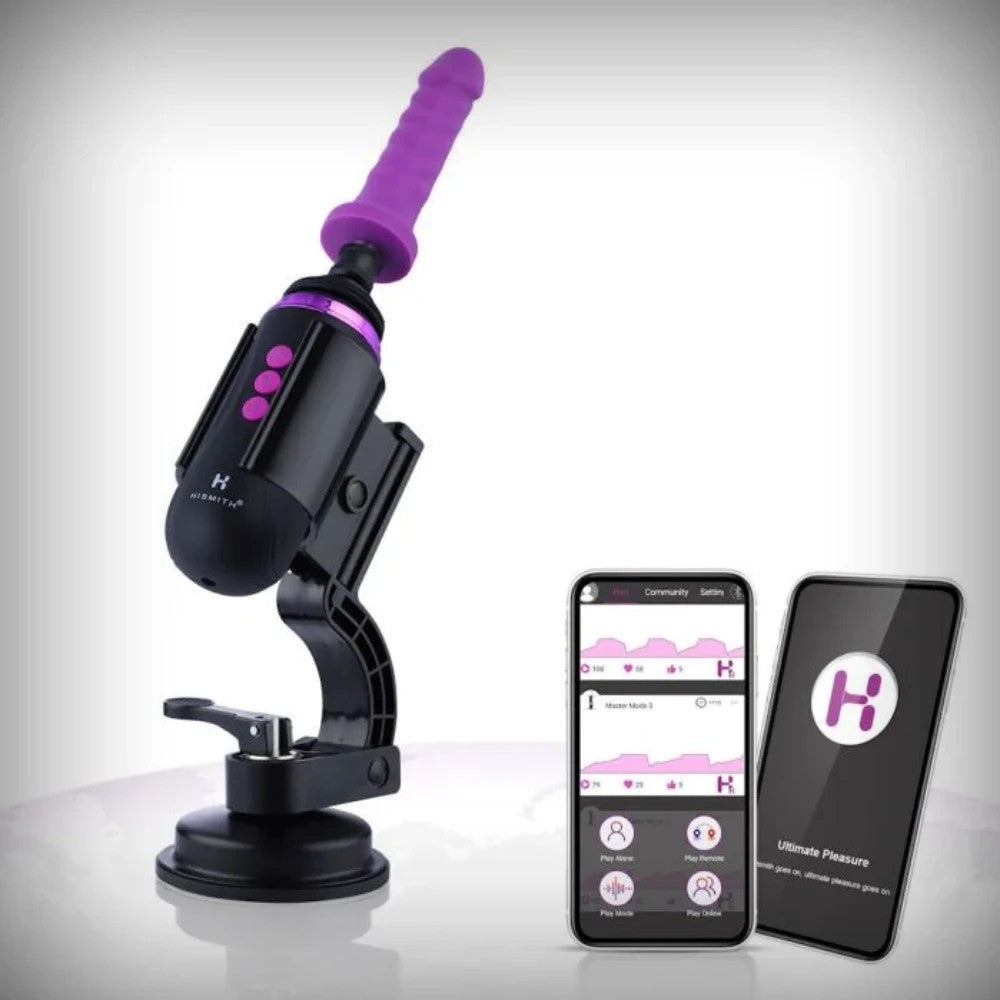 Hismith Capsule Pro Sex Machine Suction Cup Telefon Kontrollü Seks Makinesi