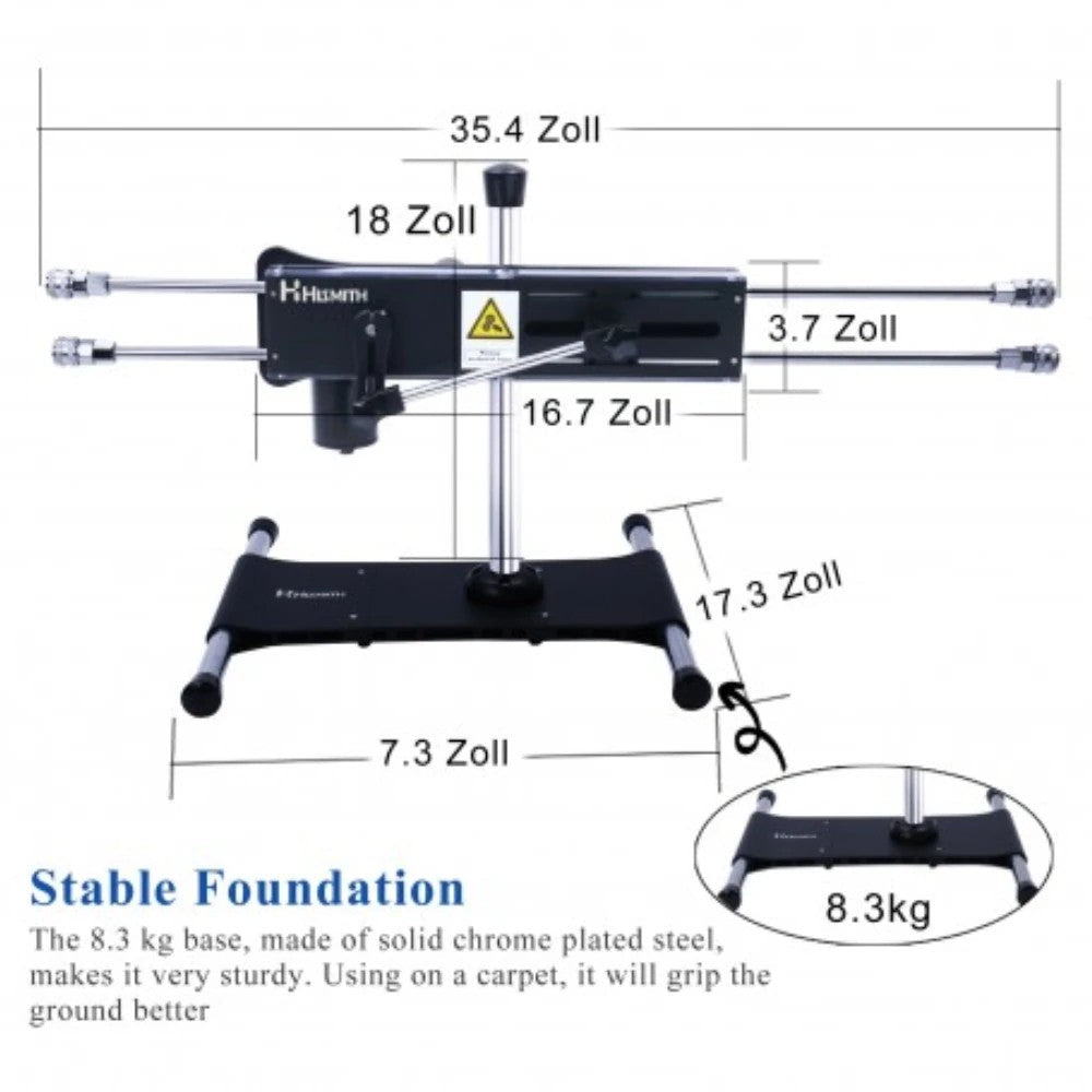 Hismith Premium 4.0 Sex Machine 4'lü Penetrasyon Seks Makinesi