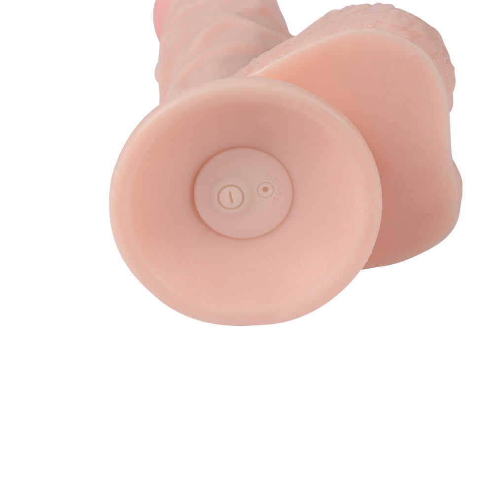 Dildo Series Hans 21 cm 20 Modlu Titreşimli Uzaktan Kumandalı Realistik Vibratör SQ-WBE10012