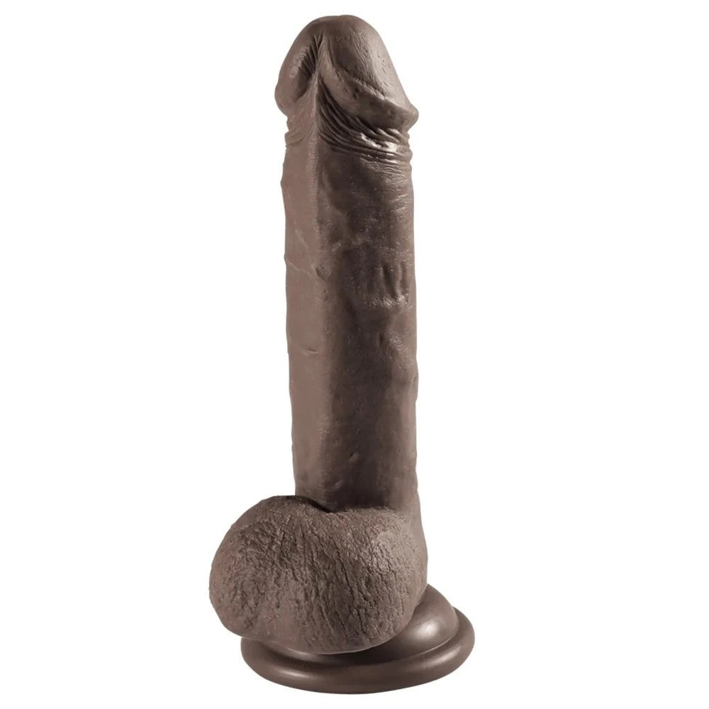 Shequ Dildo Series Addison Veins 17 cm Realistik Penis SQ-WBC10046 Brown