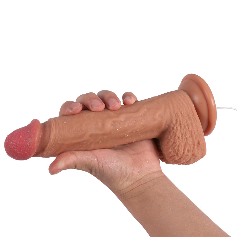 Dildo Series Dean Vibe 21 Cm 10 Mod Doğal Realistik Vibratör SQ-WBD10007-V