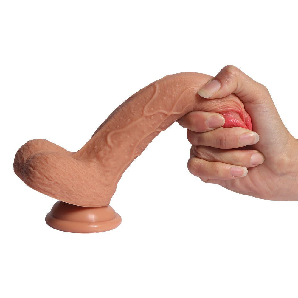 Shequ Dildo Series Little Dean Natural Çift Katmanlı Realistik Penis SQ-WBD10007-S