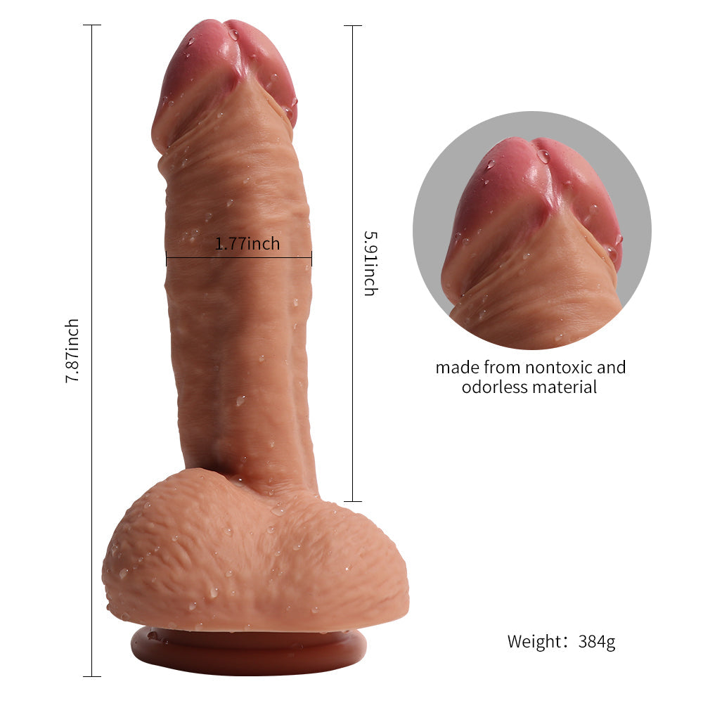 Shequ Dildo Series Castiel's 19 cm Natural Doku Realistik Penis SQ-WBD10008