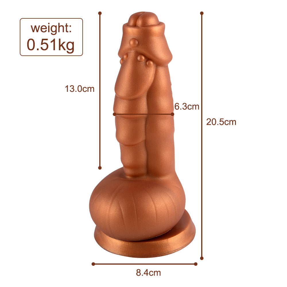 Shequ Jelly Animal Dildo Monster 2 Squamule Realistik Penis SQ-WBD10051