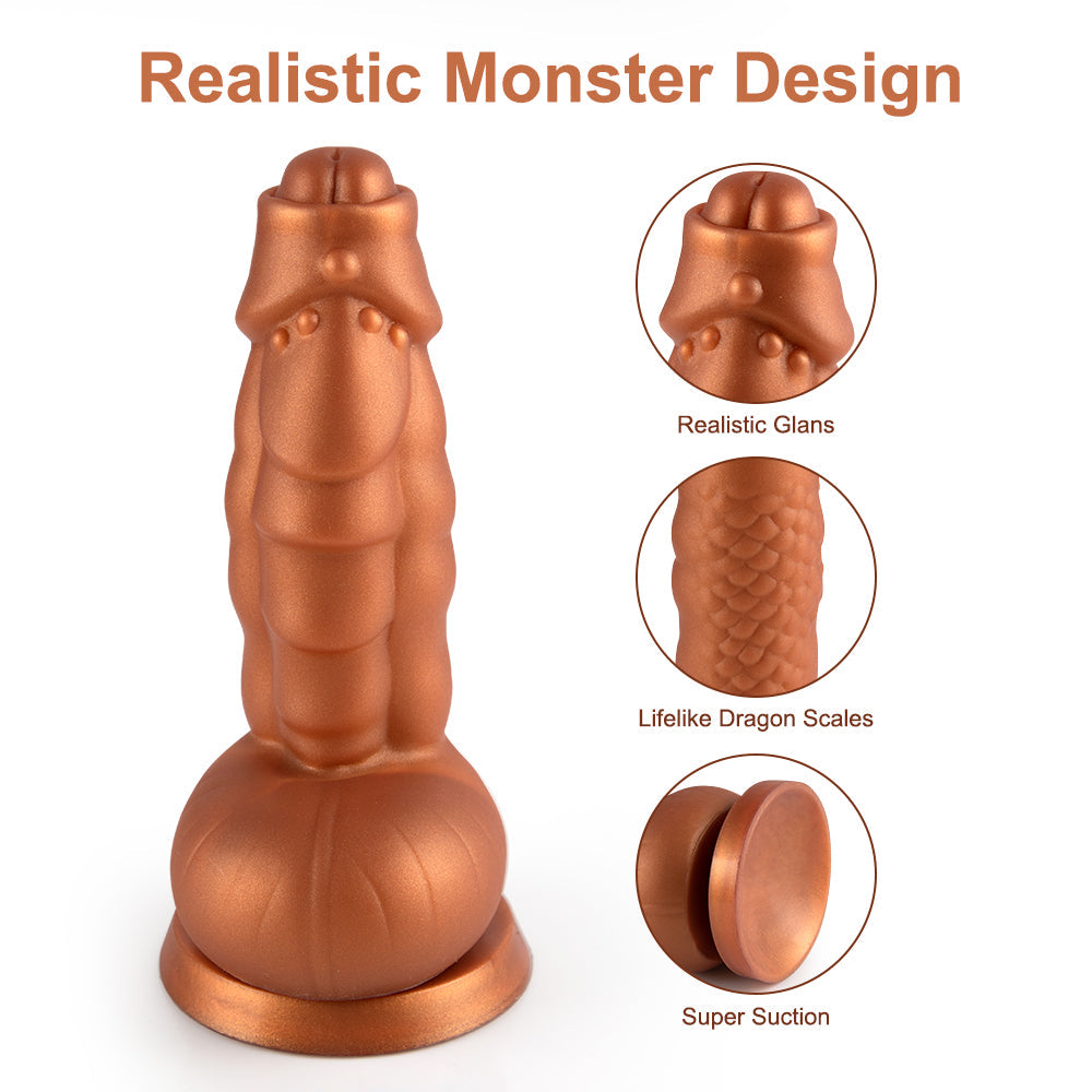 Shequ Jelly Animal Dildo Monster 2 Squamule Realistik Penis SQ-WBD10051
