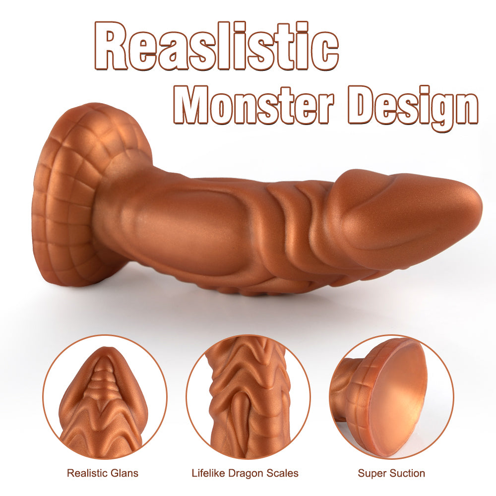 Shequ Jelly Animal Dildo Monster 3 Squamule Realistik Penis SQ-WBD10052