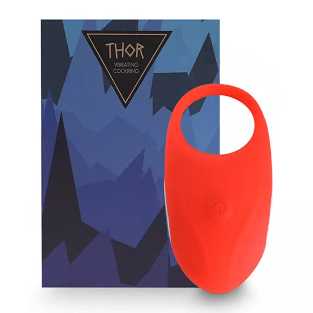 Feelztoys Thor Cock Ring Titreşimli Penis Halkası Red