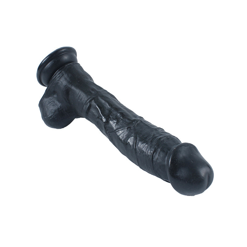 Xise Dildo Series Adonis 18 cm Belden Bağlamalı Realistik Zenci Penis XS-WBC10018 Black