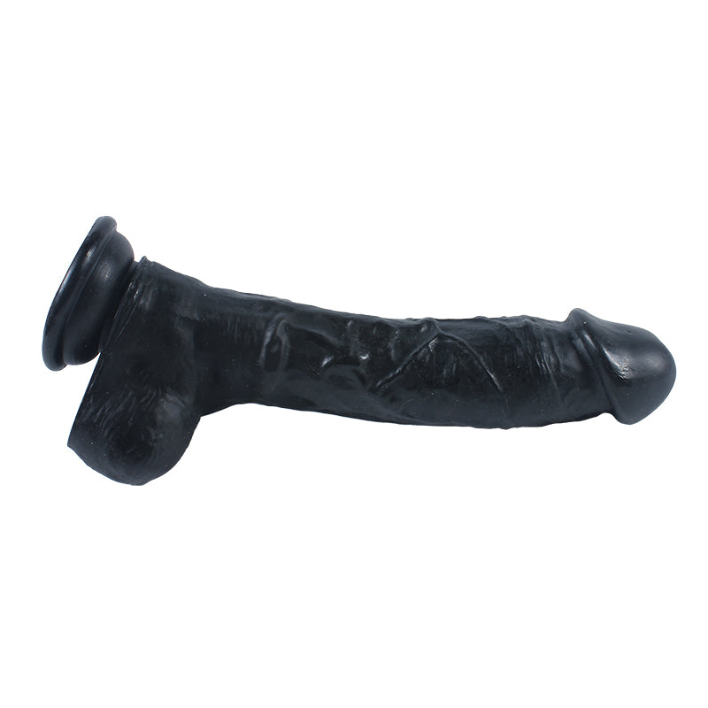 Xise Dildo Series Adonis 18 cm Belden Bağlamalı Realistik Zenci Penis XS-WBC10018 Black