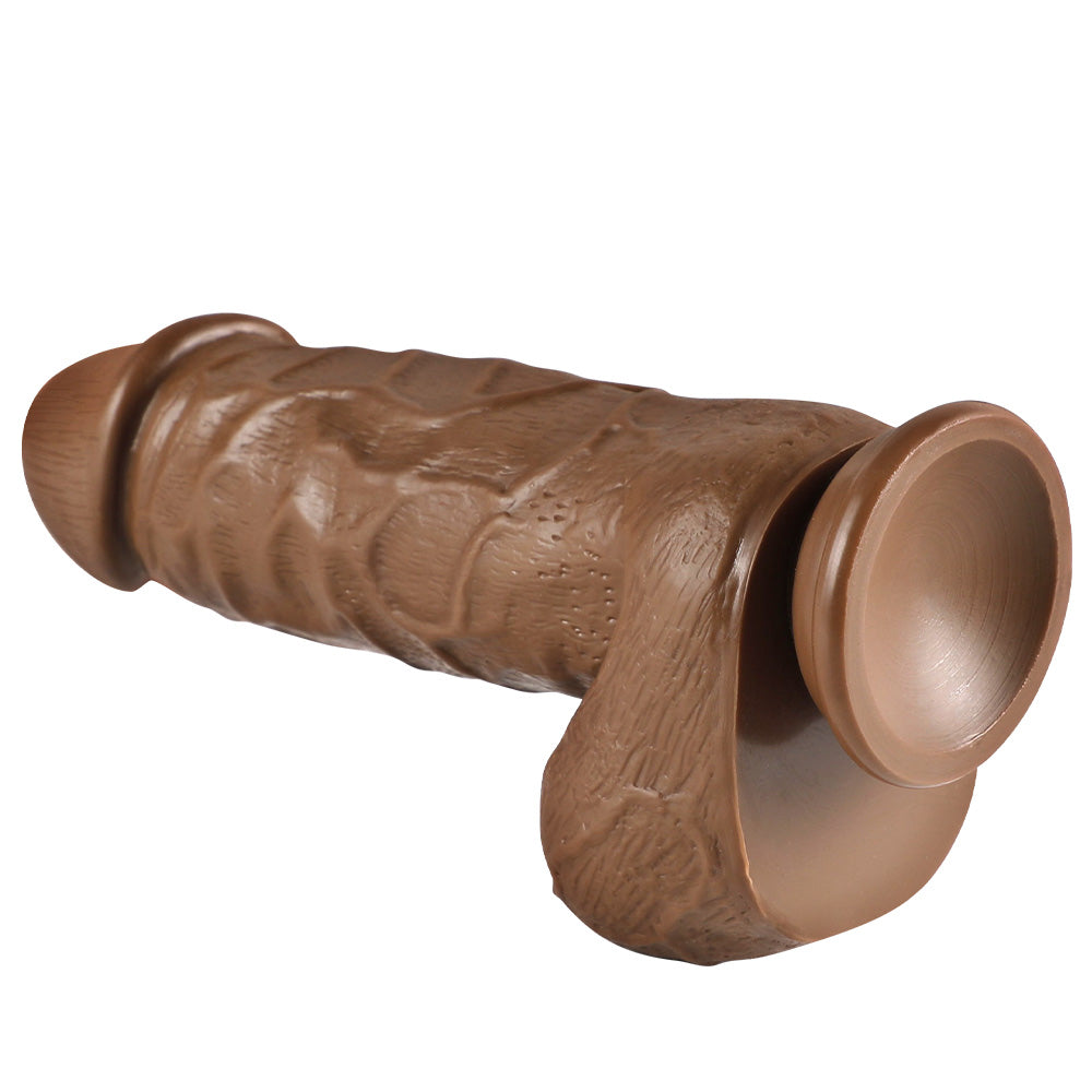 Xise Dildo Series X-Men Flexible Kalın Realistik Penis XS-WBC10011 Brown