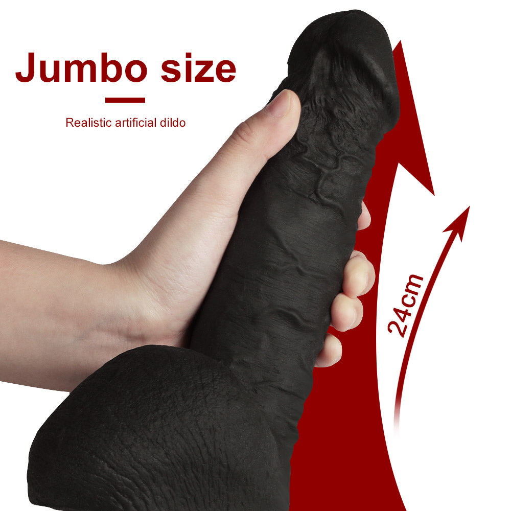 Xise Dildo Series Shane Diesel Yumuşak Dokulu Belden Bağlamalı Realistik Penis XS-WBB10052 Black