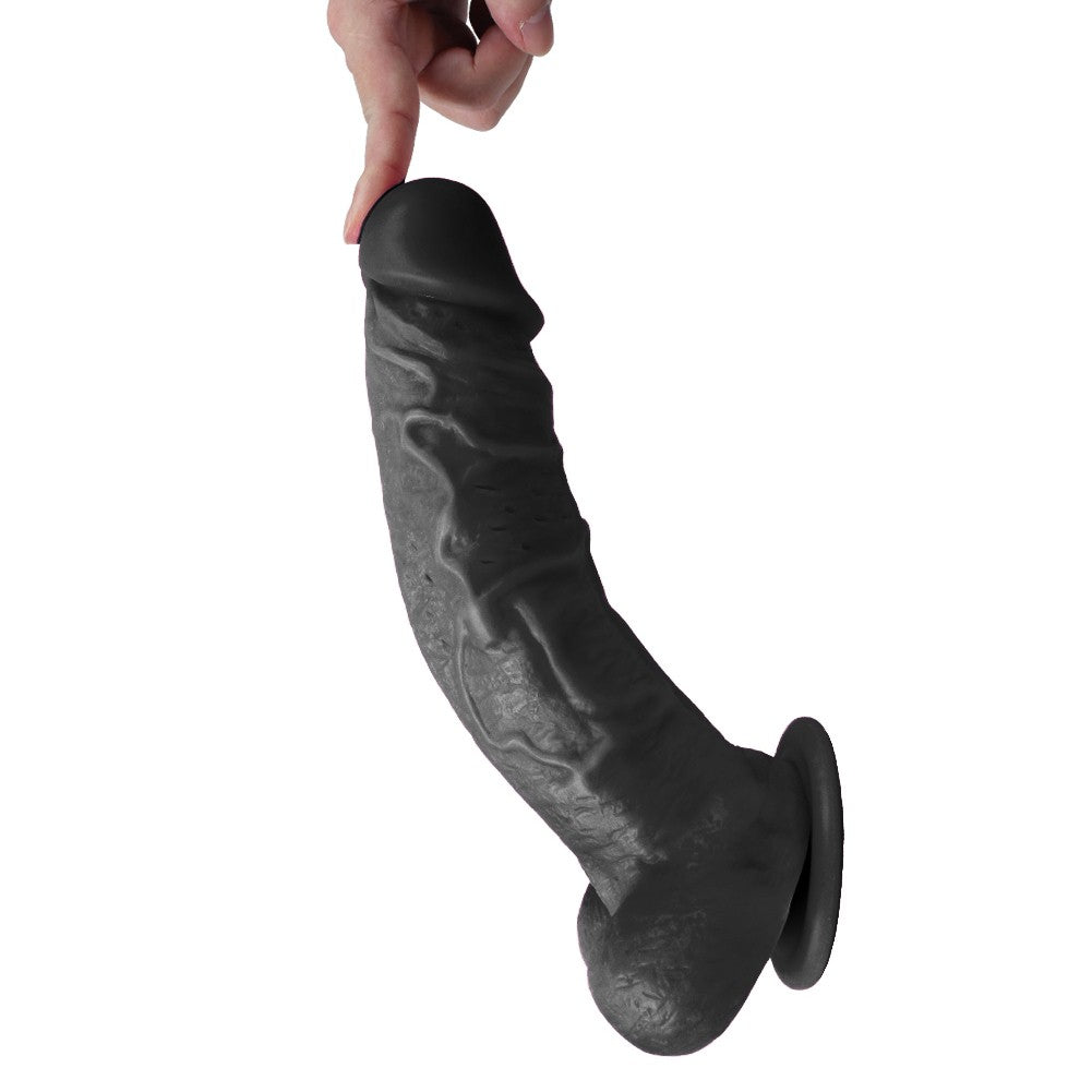 Xise Dildo Series Jihad Knight Flexible Black Büyük Realistik Penis XS-WBC10001 Black