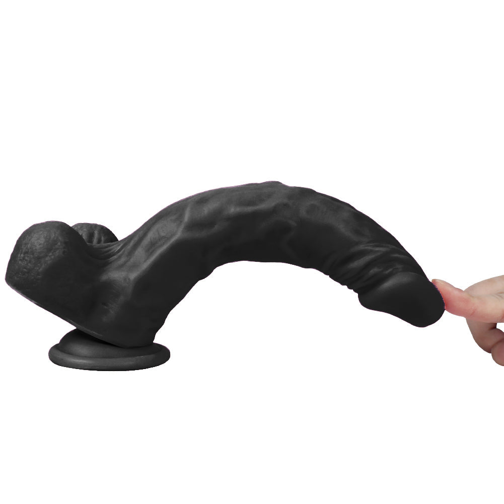 Xise Dildo Series Victory Hero 24 cm Belden Bağlamalı Realistik Penis XS-WBC10005 Black