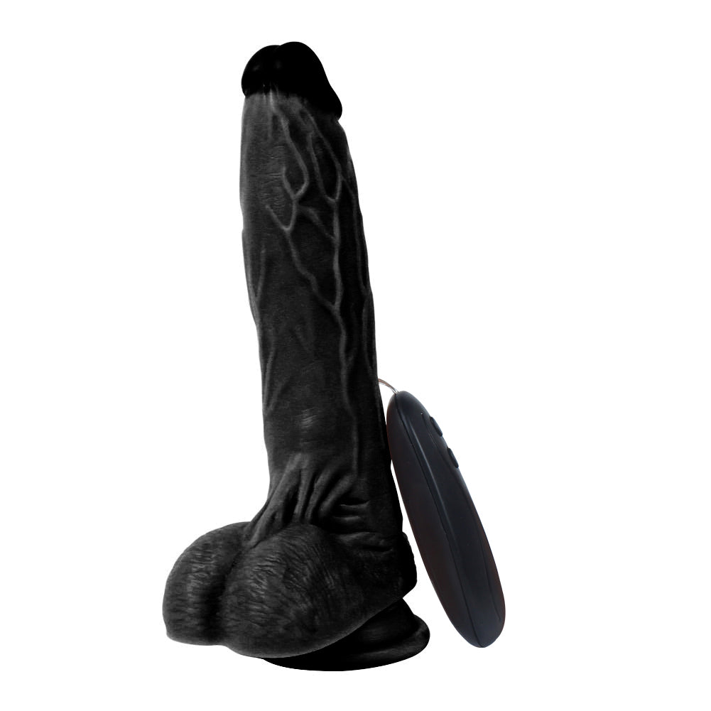 Xise Dildo Series Holy Dragon 20.5 cm Titreşimli Belden Bağlamalı Realistik Penis XS-WBC10007-V Black