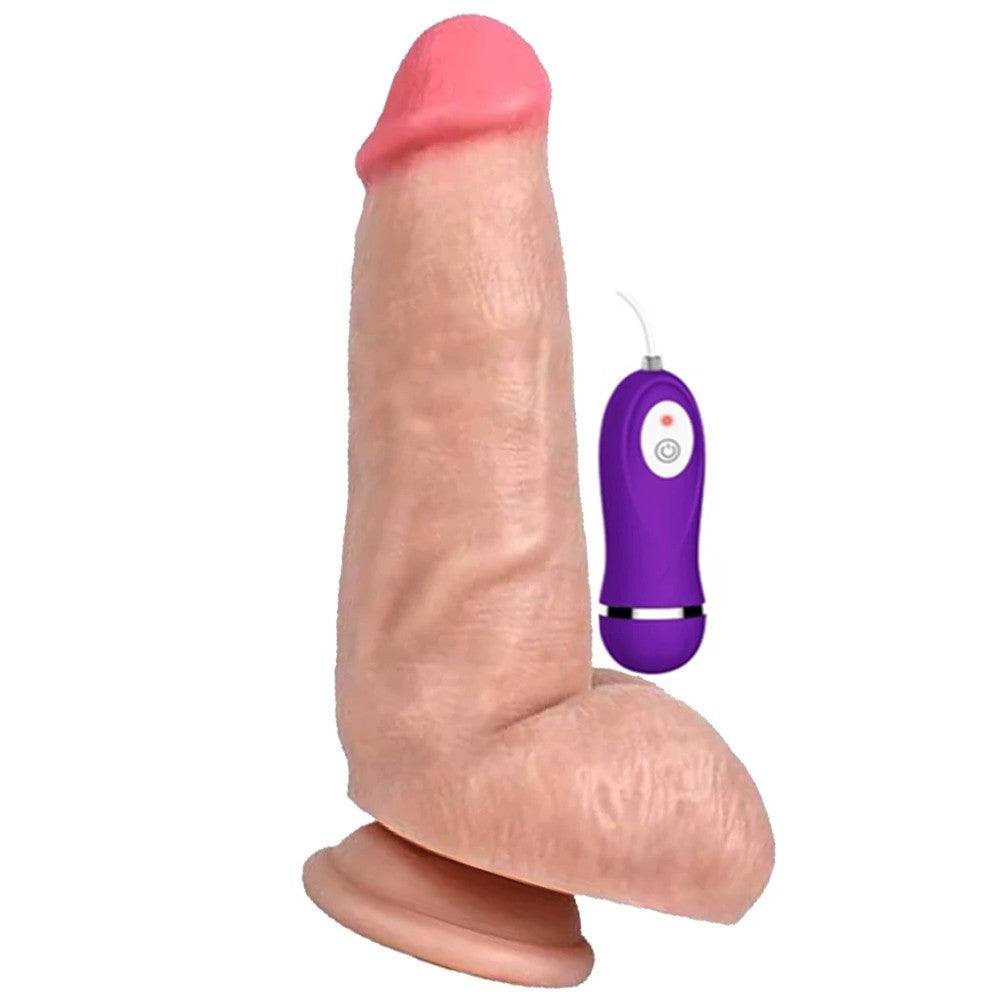 Shequ Vibrating Dildo Red Eagle 16 cm Titreşimli Belden Bağlamalı Realistik Penis XS-WBC10013-V
