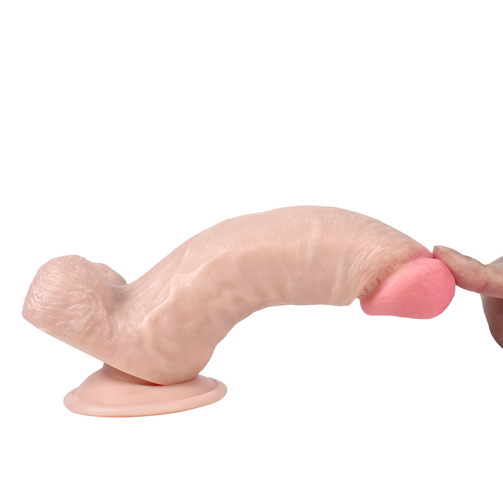 Xise Dildo Series İron Dragon 18 cm Belden Bağlamalı Realistik Penis XS-WBC10027 Flesh