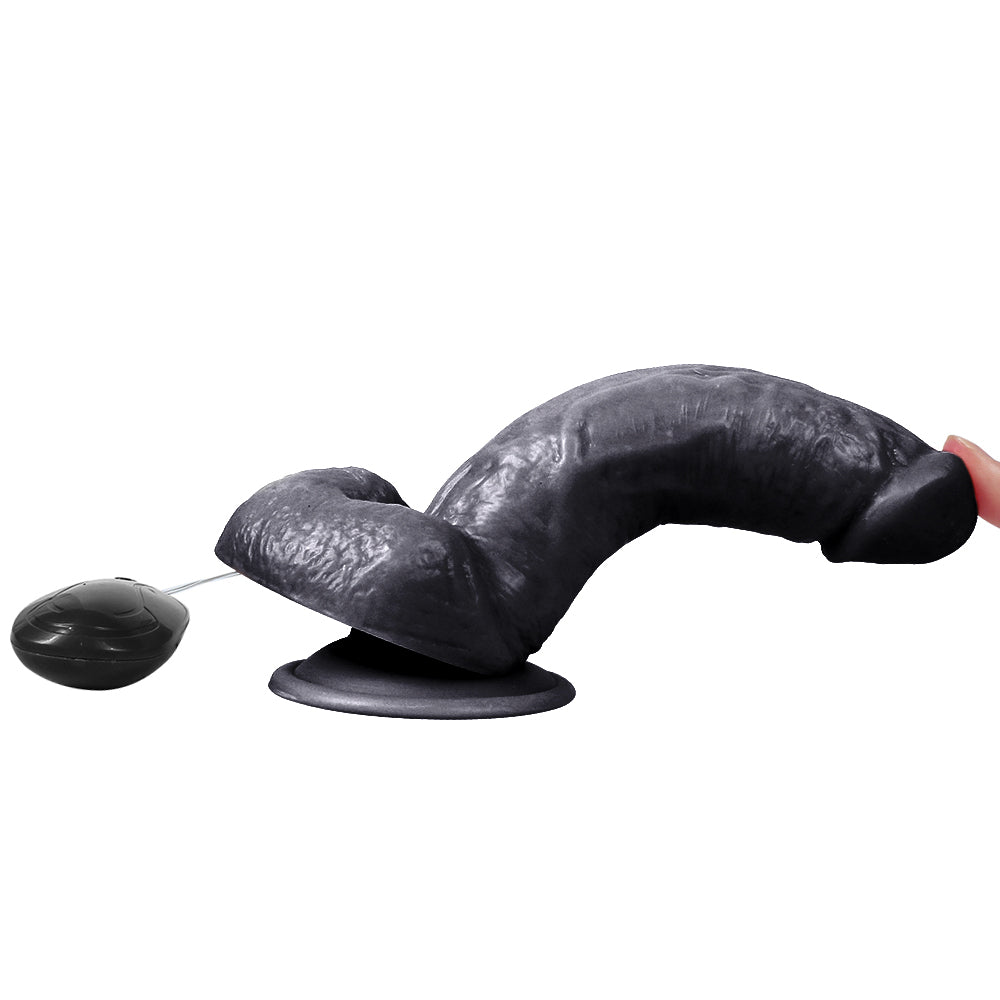 Xise Kassadin Vibrating Dildo Flesh 18 cm Titreşimli Realistik Penis XS-WBC10029-V Black
