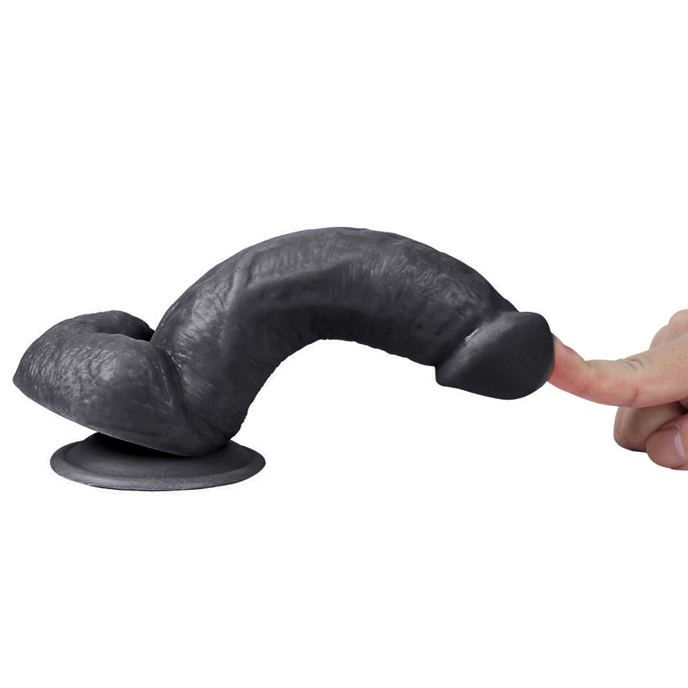 Xise Dildo Series Kassadin 18 cm Belden Bağlamalı Realistik Penis XS-WBC10029 Black