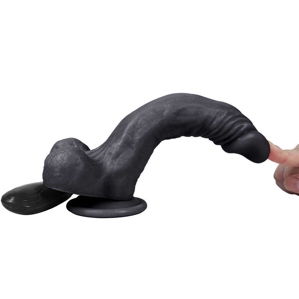 Dildo Series Yuan 21 cm Titreşimli Belden Bağlamalı Realistik Penis XS-WBC10030-V Black