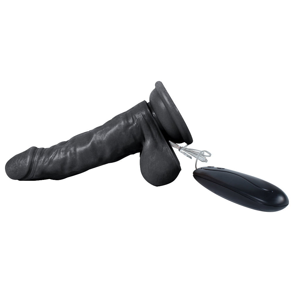 Dildo Series Hunk Eagle 17 cm Belden Bağlamalı Titreşimli Realistik Penis XS-WBC10034-V Black