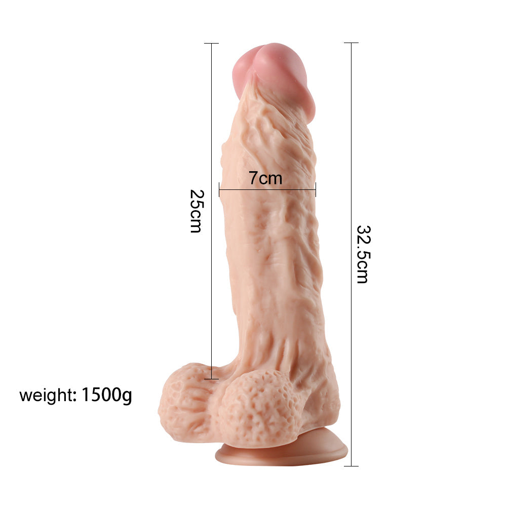 Xise Dildo Series Large Leilong Flexible 32.5 cm Realistik Büyük Penis XS-WBC10047-L