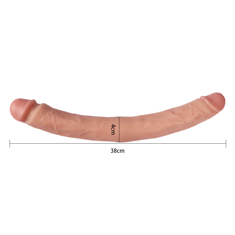 Shequ Grover Large 38 cm Flexible Çift Taraflı Penis XS-WBC10067-L