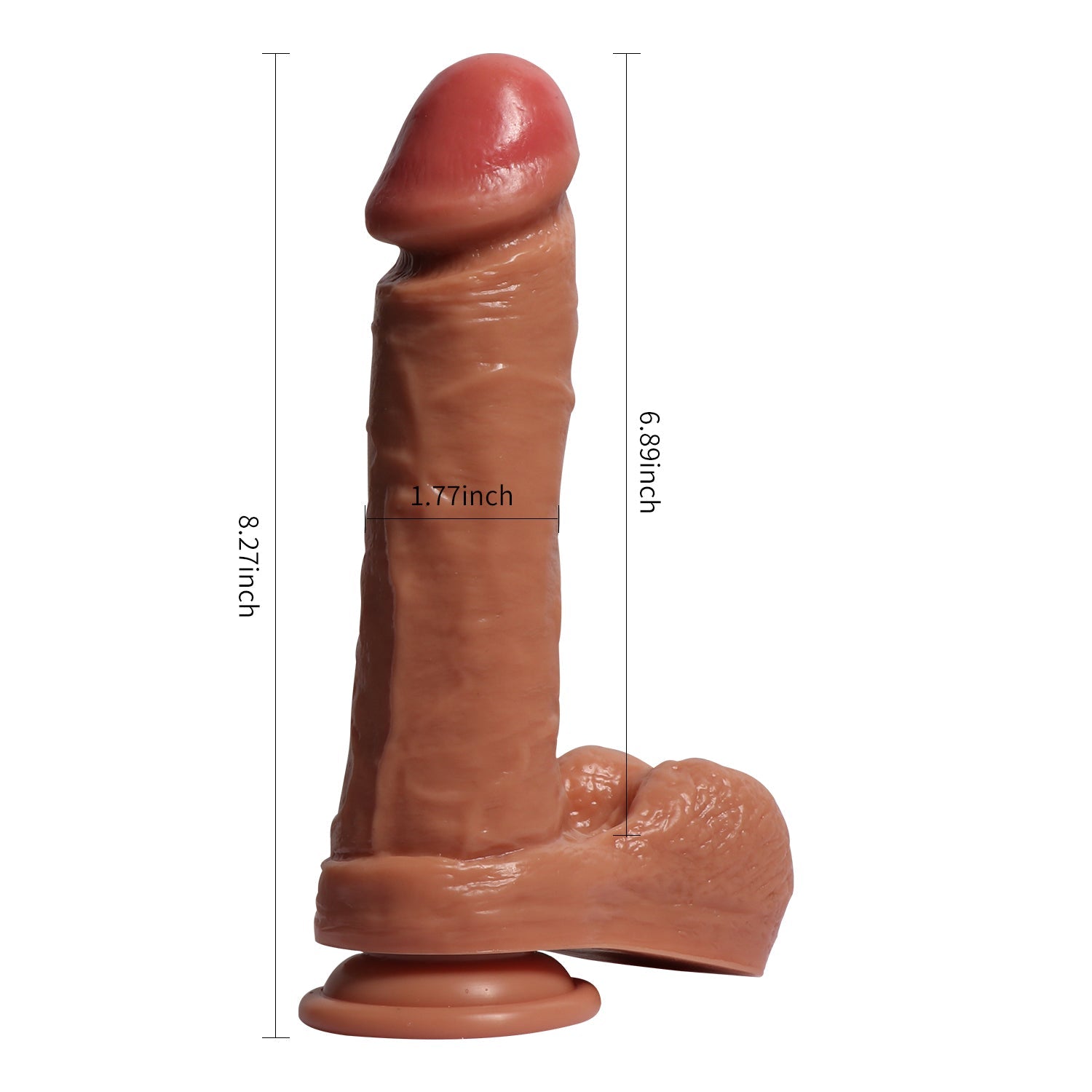 Shequ Dildo Series Desert Wolf 21 cm Natural Doku Realistik Penis XS-WBD10036
