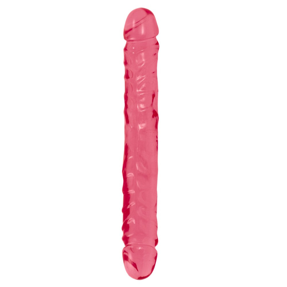Doc Johnson Cyrstal Jellies 30 Cm Çift Taraflı Realistik Jel Penis Red