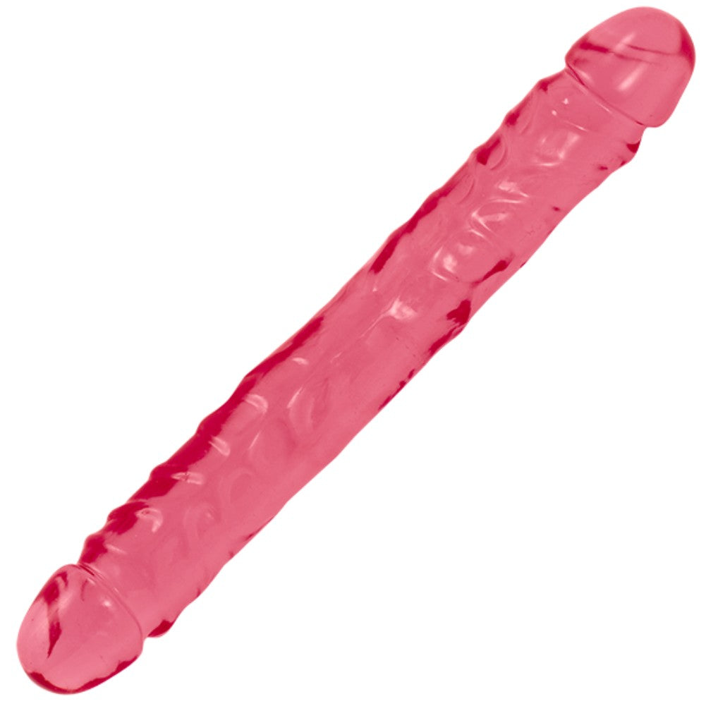 Doc Johnson Cyrstal Jellies 30 Cm Çift Taraflı Realistik Jel Penis Red