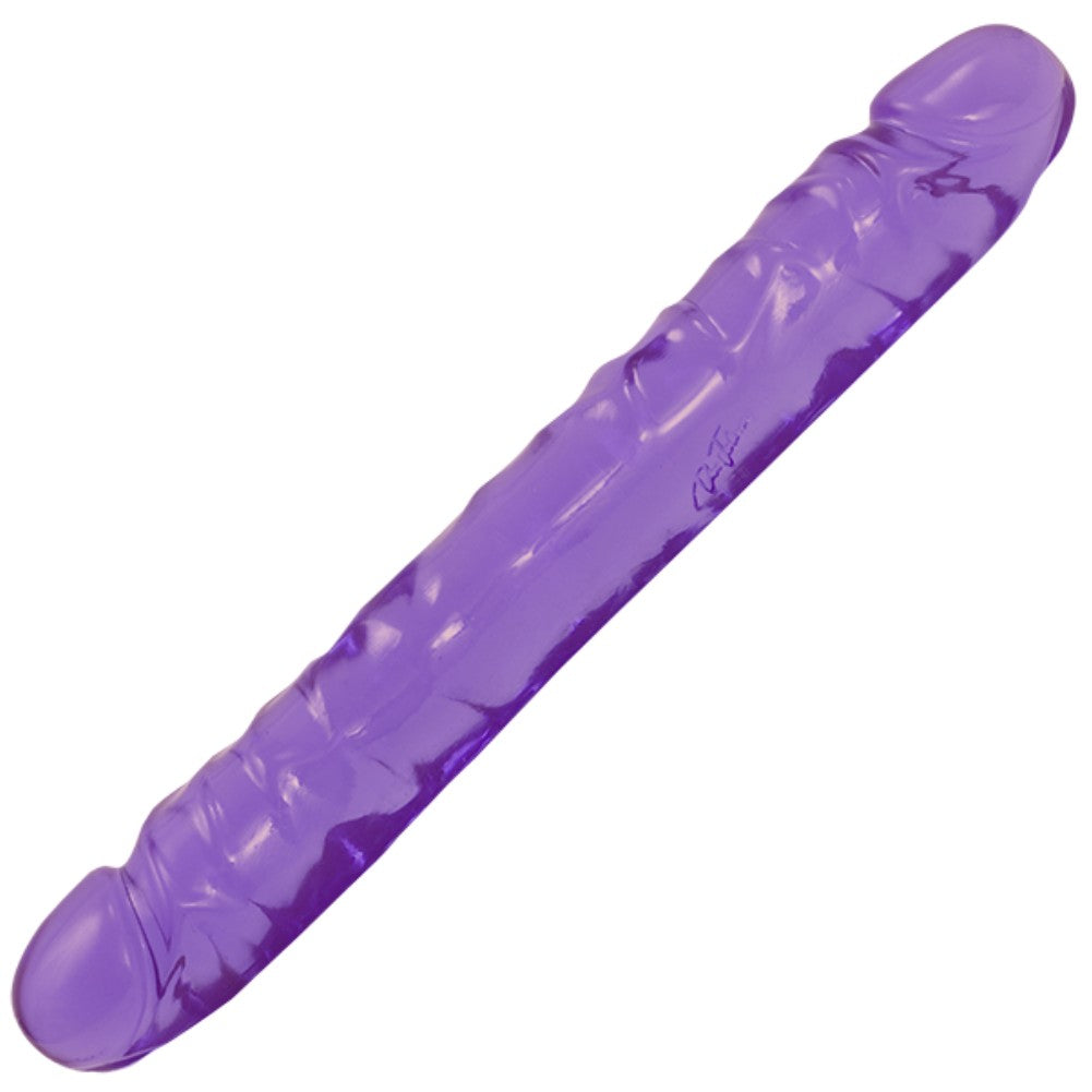 Doc Johnson Cyrstal Jellies 30 Cm Çift Taraflı Realistik Jel Penis Purple