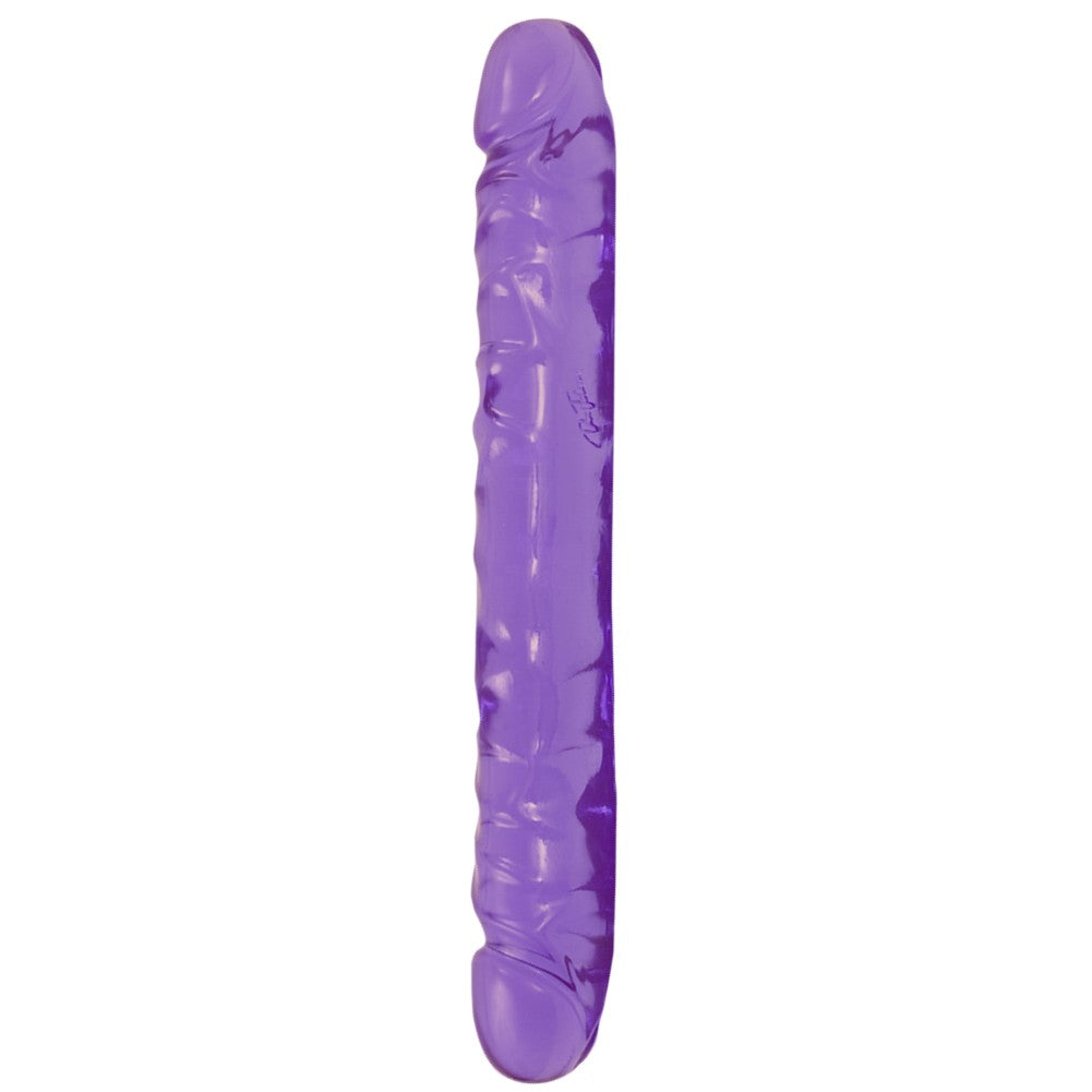 Doc Johnson Cyrstal Jellies 30 Cm Çift Taraflı Realistik Jel Penis Purple