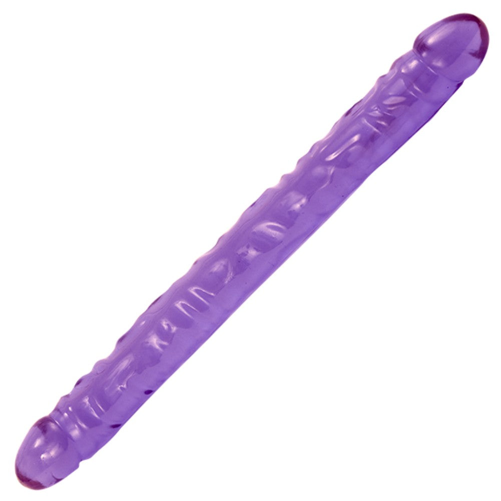 Doc Johnson Crystal Jellies Double Dong 45 cm Çift Taraflı Dildo Purple