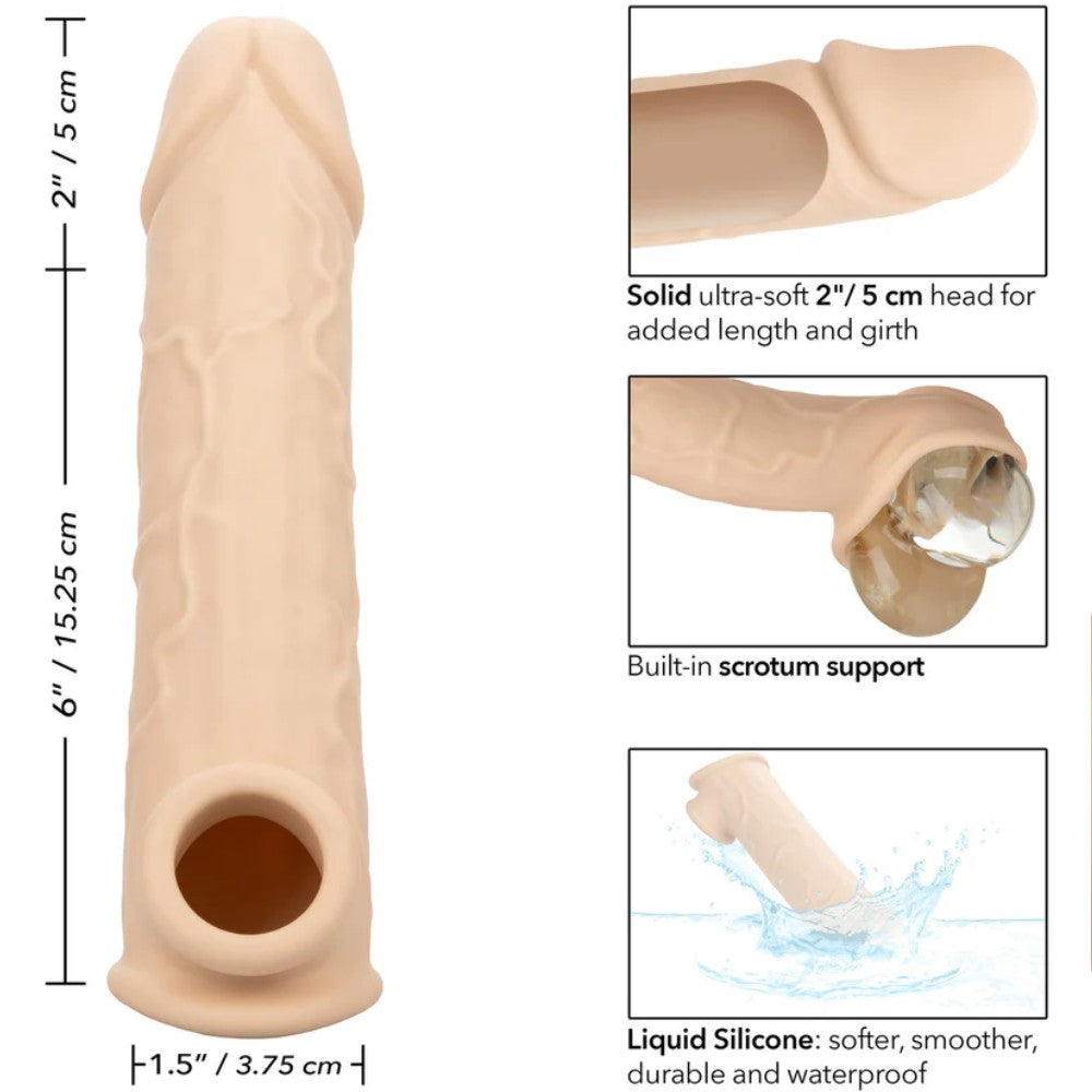 Calexotics Performance Maxx Life-Like Extension 5cm Uzatmalı Penis Kılıfı Flesh