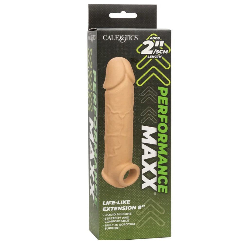 Calexotics Performance Maxx Life-Like Extension 5cm Uzatmalı Penis Kılıfı Flesh