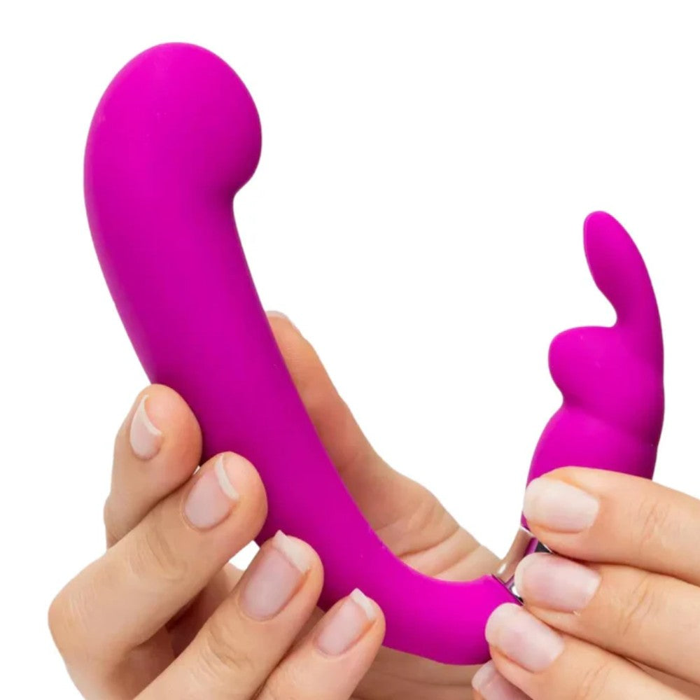 Happy Rabbit Mini G-Spot Clitoral Curve Vibrator Purple