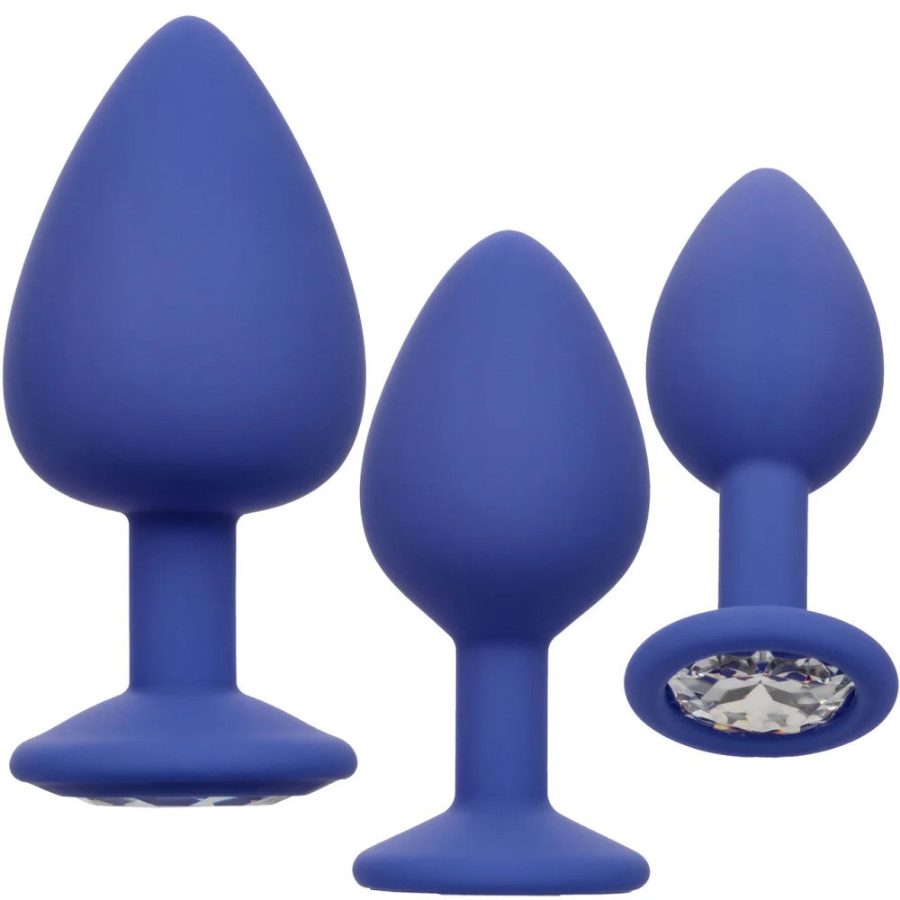 Calexotics Cheeky Gems 3 pcs Anal Alıştırıcı Silikon Plug Set