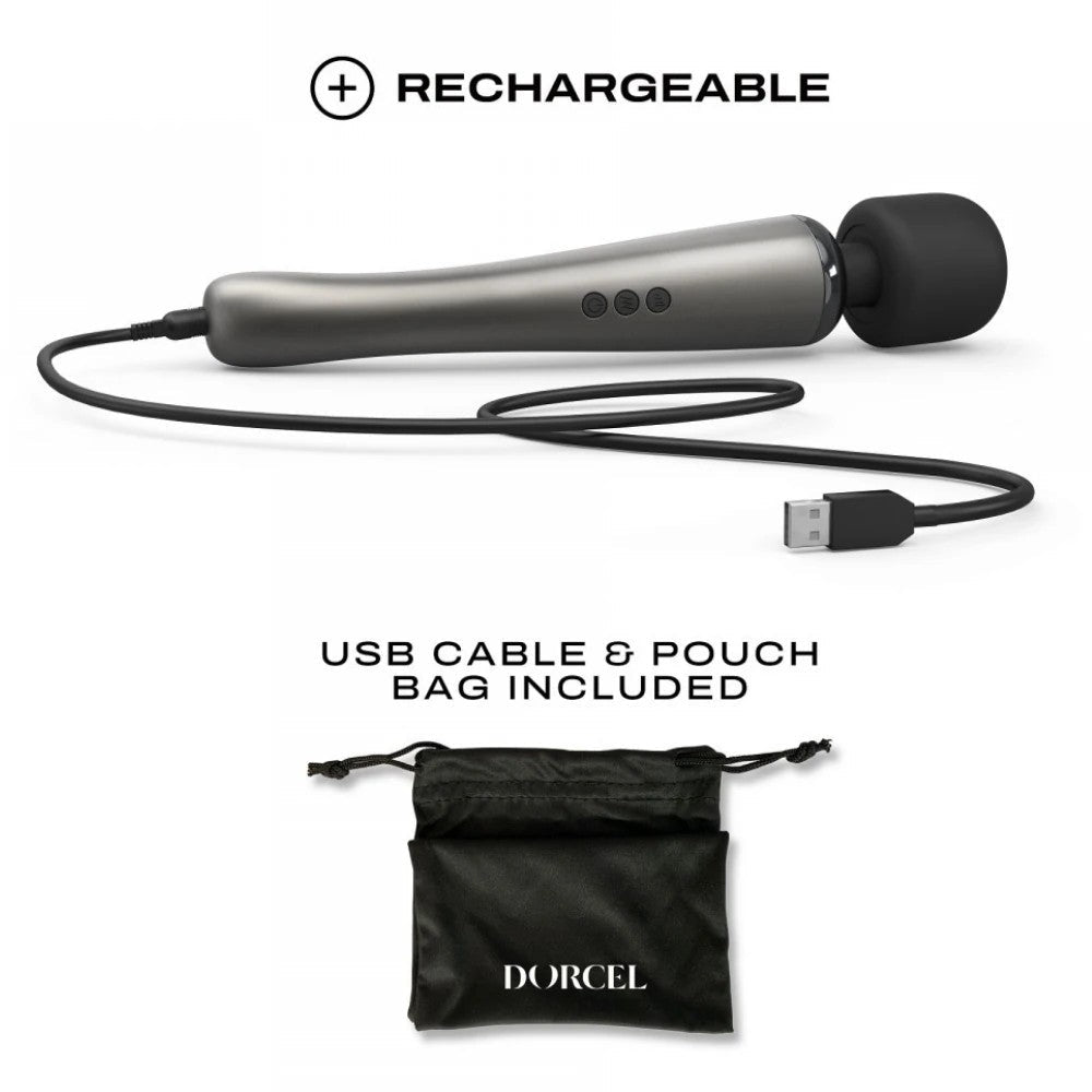 Dorcel Megawand 20 Modlu Ultra Güçlü Masaj Aleti Silver