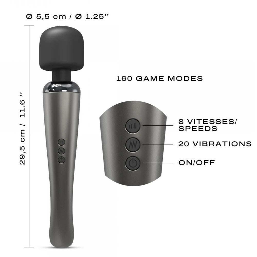 Dorcel Megawand 20 Modlu Ultra Güçlü Masaj Aleti Silver