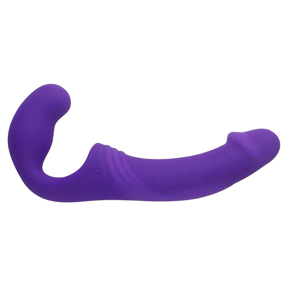 Aphrodisia Double Rider Uzaktan Kumandalı Strapless Strap-On Vibratör Purple