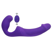 Aphrodisia Double Rider Uzaktan Kumandalı Strapless Strap-On Vibratör Purple