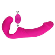 Aphrodisia Double Rider Uzaktan Kumandalı Strapless Strap-On Vibratör Pink