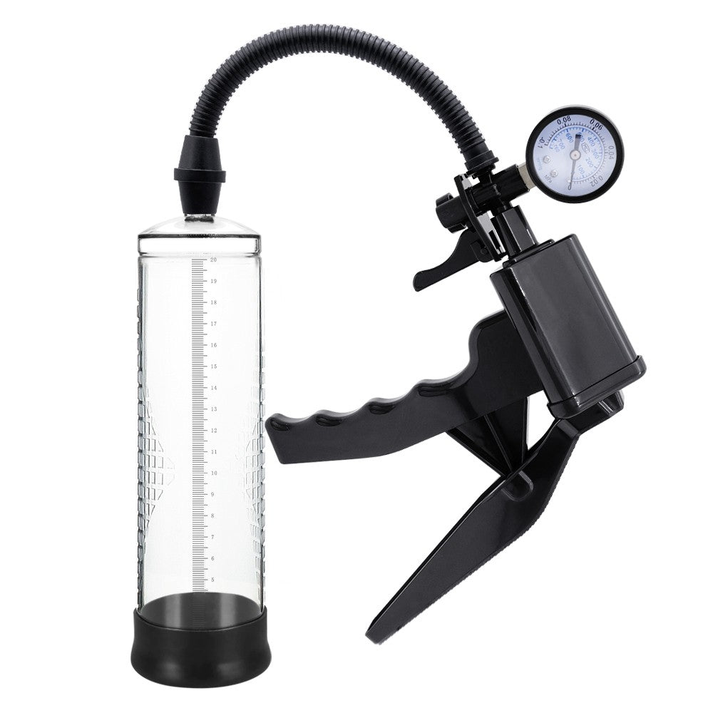 Men Penis Pump Tetik Mekanizmalı Göstergeli Penis Pompası