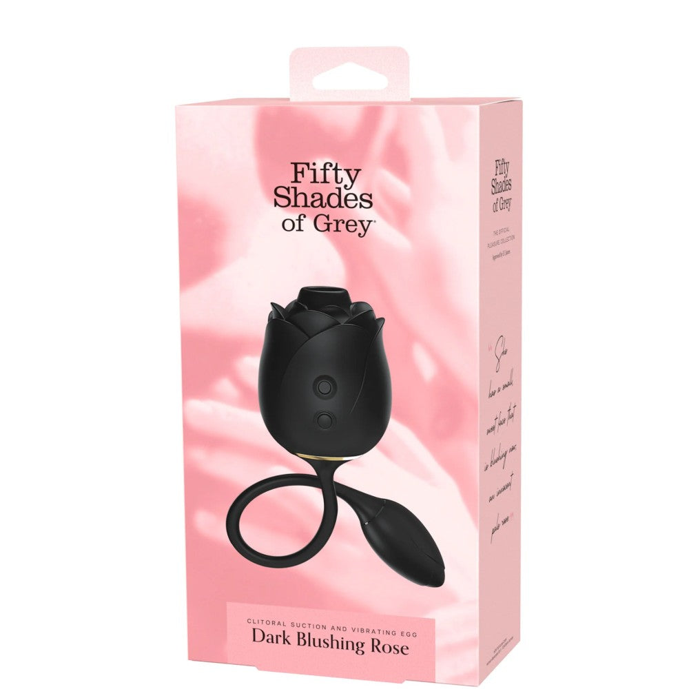 Fifty Shades Dark Blushing Rose Clitoral Suction Egg Vibrator Emiş Güçlü Vibratör