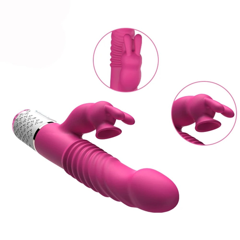 Dibe Sex Massager Emiş Güçlü ve İleri Geri Hareketli Rabbit Vibratör
